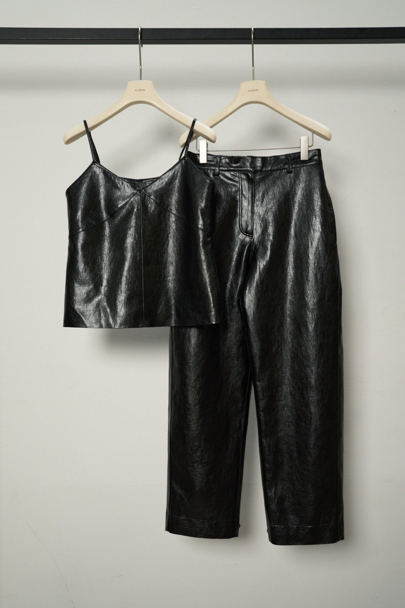 BLOSSOM東大門實拍女士新款熱賣26春夏休閑職業吊帶背心皮革BLOSSOM吊帶/背心