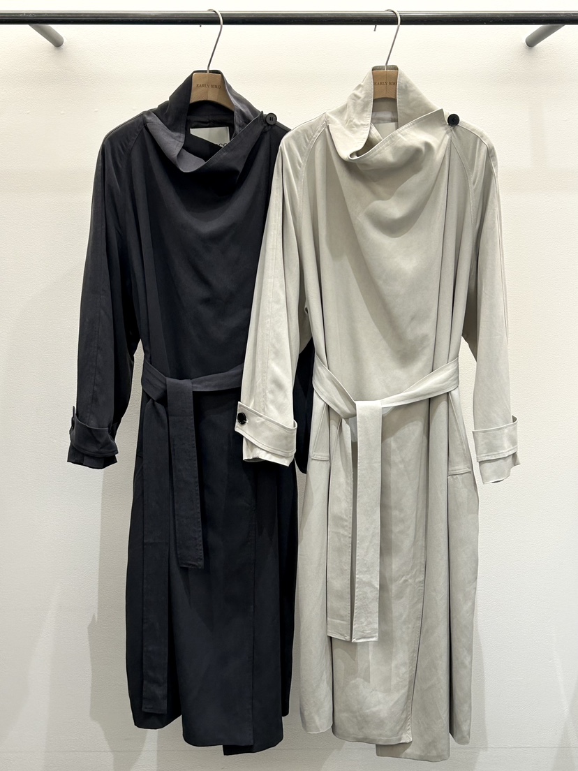 OBSESS東大門實拍女裝新品人氣真品休閑26春夏長款風衣含腰帶OBSESS/EARLY BIRD長款風衣