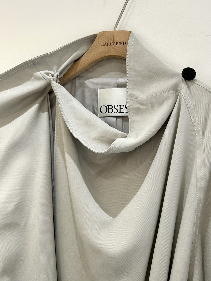 OBSESS東大門實拍女裝新品人氣真品休閑26春夏長款風衣含腰帶OBSESS/EARLY BIRD長款風衣