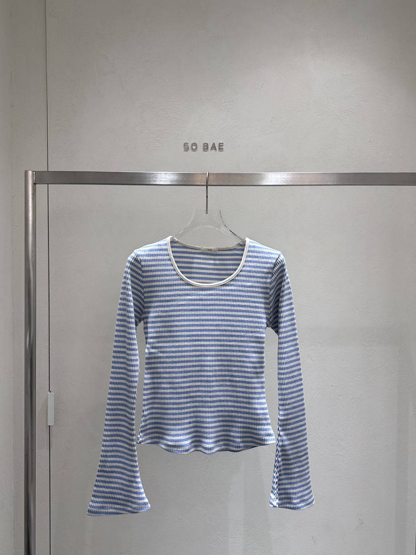 SO BAE東大門直郵女士新品休閑時尚人氣熱賣長袖T恤喇叭SO BAE長袖T恤圖色3