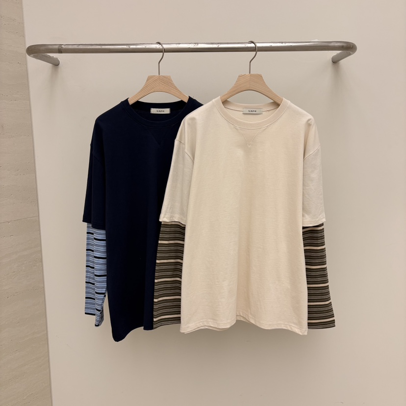 LAIVE東大門實拍女裝新品推薦職業熱賣時尚26春夏長袖T恤LAIVE長袖T恤