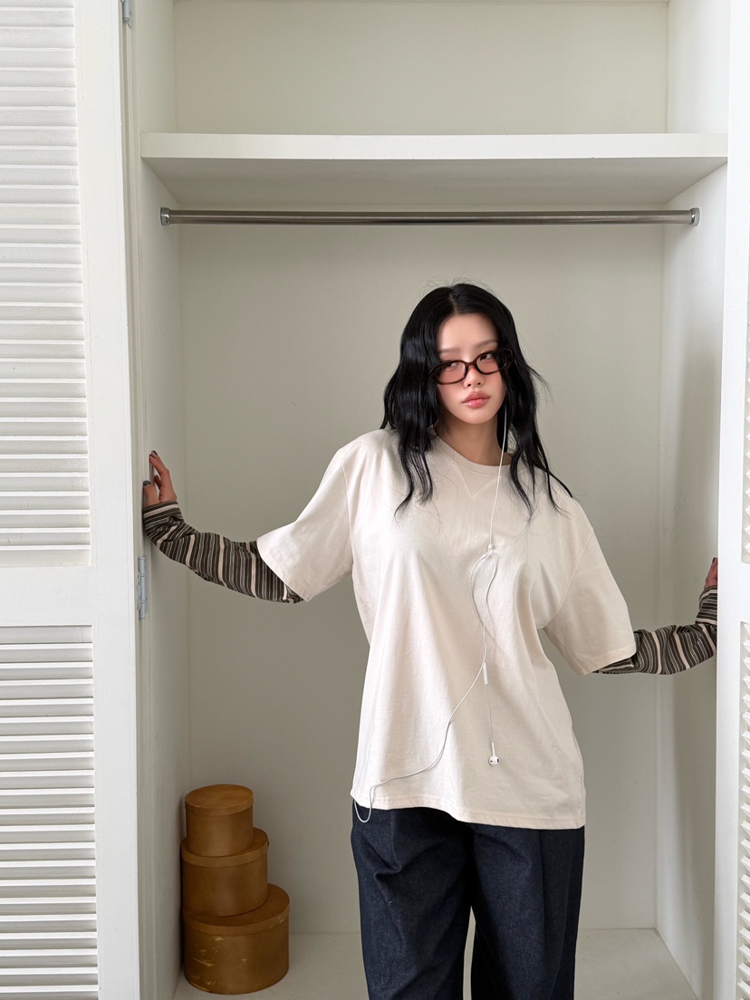 LAIVE東大門實拍女裝新品推薦職業熱賣時尚26春夏長袖T恤LAIVE長袖T恤