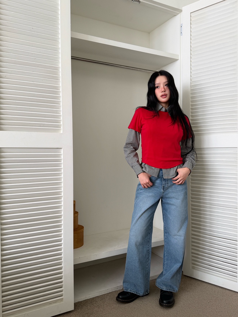 LAIVE東大門代購女裝新品職業推薦休閑真品時尚熱賣牛仔褲LAIVE牛仔褲