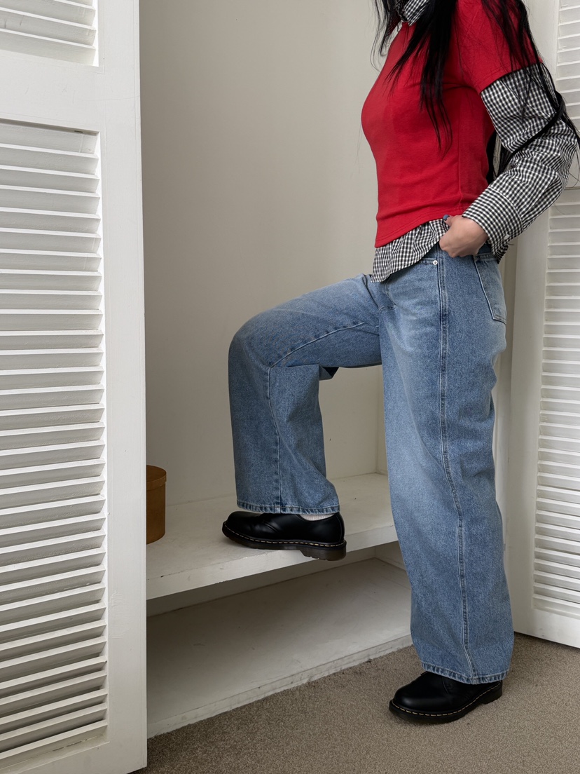 LAIVE東大門代購女裝新品職業推薦休閑真品時尚熱賣牛仔褲LAIVE牛仔褲