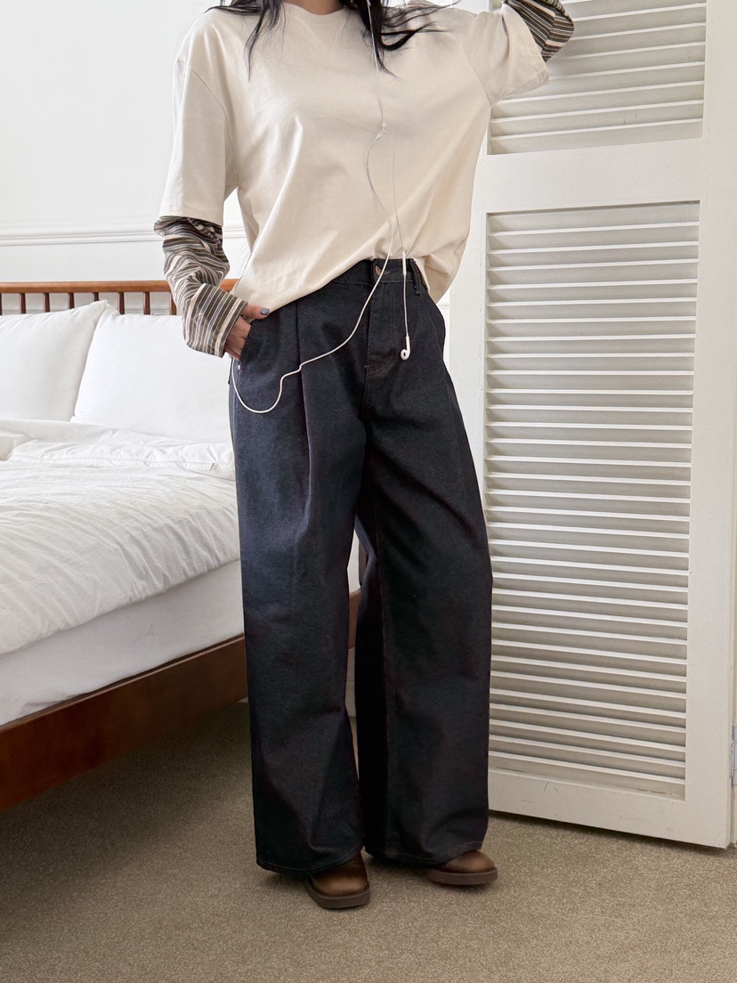 LAIVE韓國代購女士新款人氣真品推薦26春夏熱賣職業牛仔褲LAIVE牛仔褲