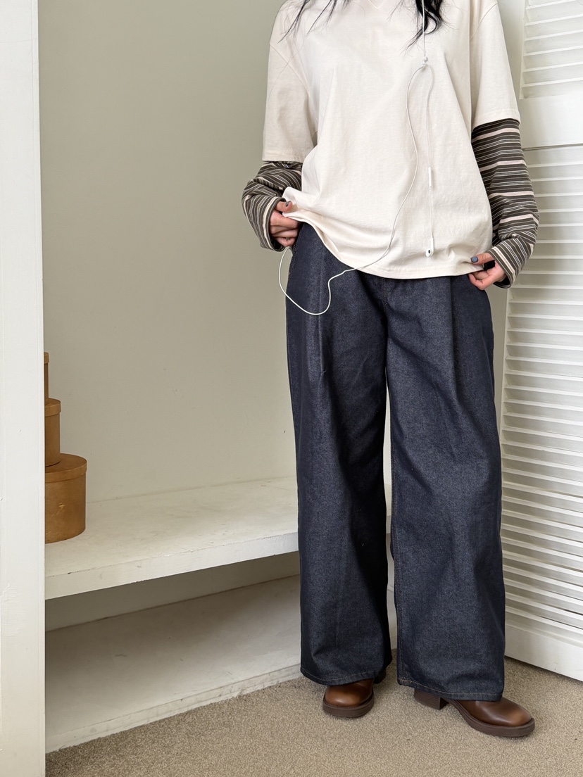 LAIVE韓國代購女士新款人氣真品推薦26春夏熱賣職業牛仔褲LAIVE牛仔褲