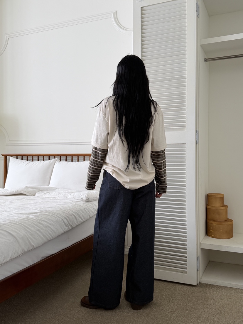 LAIVE韓國代購女士新款人氣真品推薦26春夏熱賣職業牛仔褲LAIVE牛仔褲