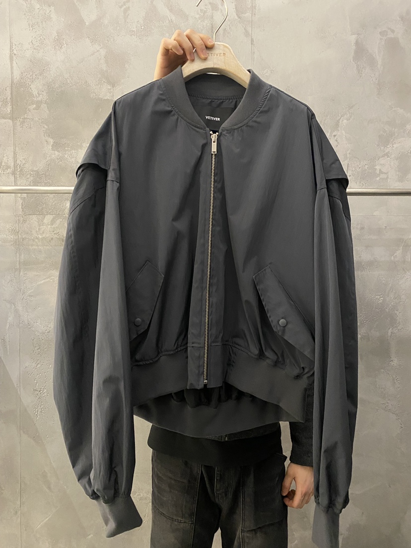 THE VETIVER-A韓國代購女士新款職業26春夏人氣熱賣夾克VETIVER夾克圖色1墨色