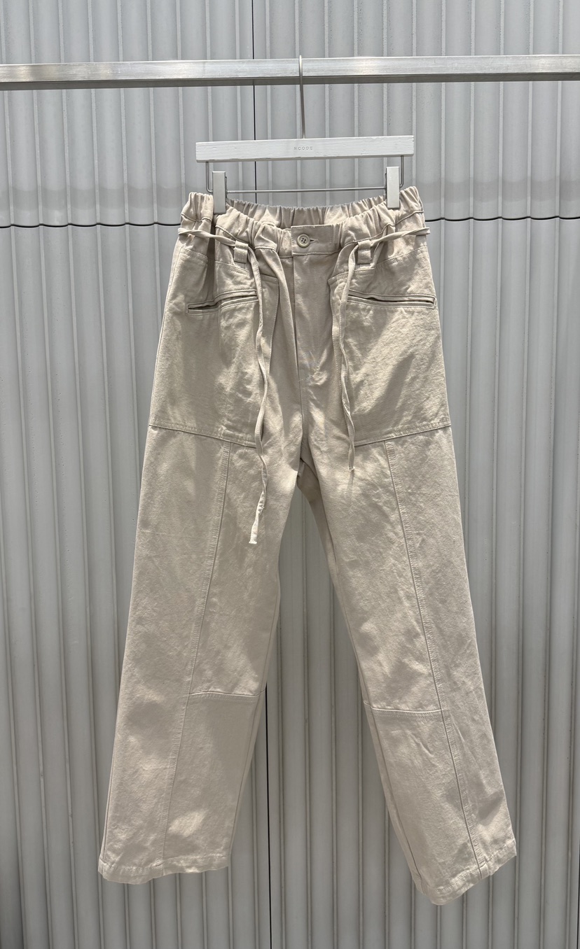 NCODE韓國直郵女士新品時尚推薦熱賣26春夏人氣休閑褲含腰繩NCODE休閑褲圖色1