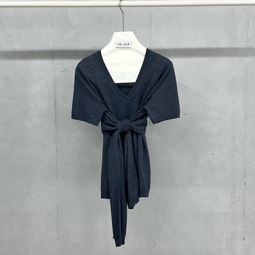 HELDER-P東大門代購女士新品職業推薦時尚人氣T恤V領羊毛HELDERT恤圖色1墨色