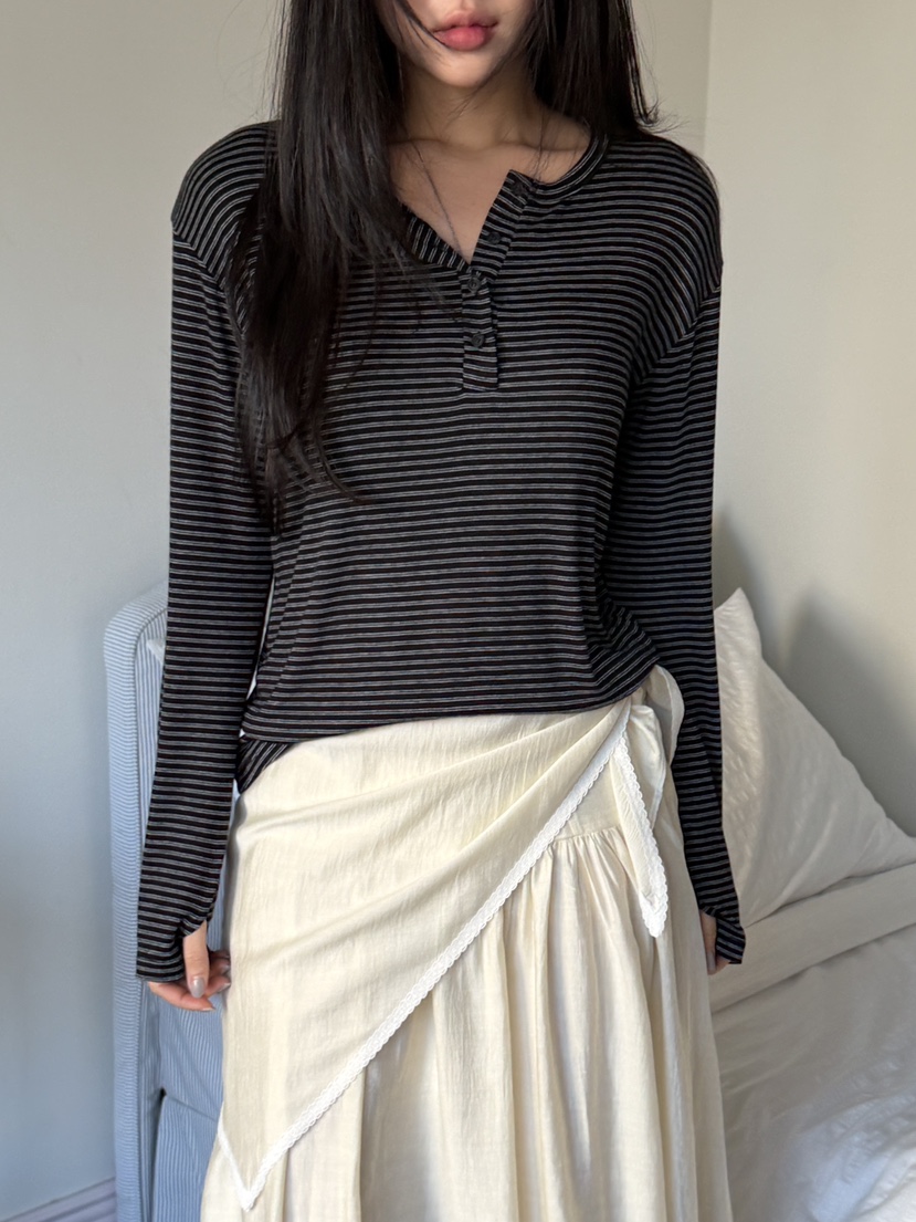 I MFACT東大門直郵女士新品時尚熱賣推薦休閑真品長袖T恤I MFACT長袖T恤