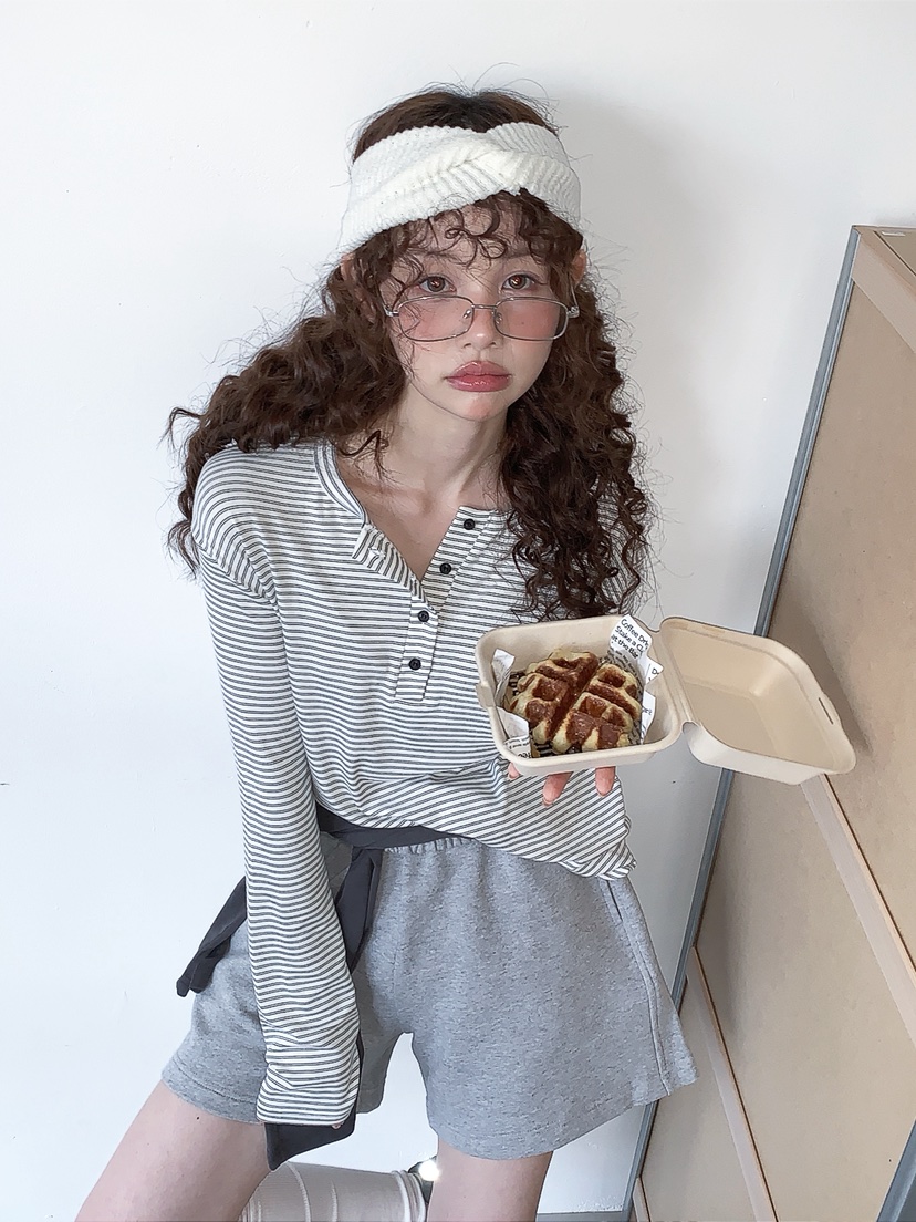 I MFACT東大門直郵女士新品時尚熱賣推薦休閑真品長袖T恤I MFACT長袖T恤