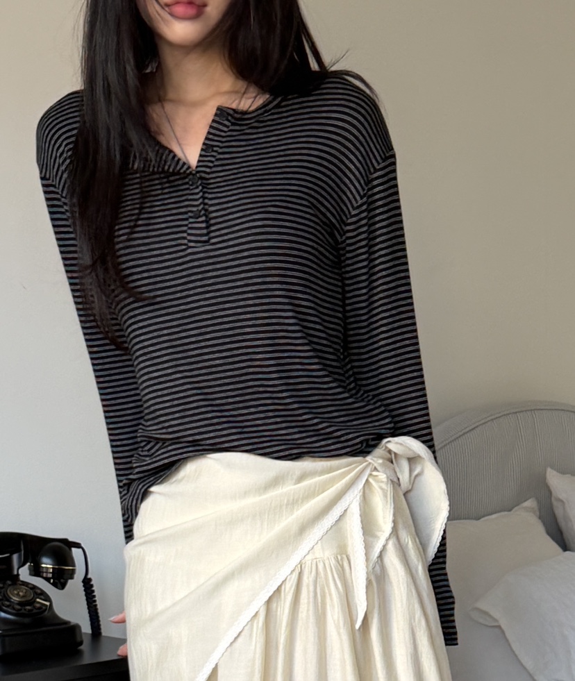 I MFACT東大門直郵女士新品時尚熱賣推薦休閑真品長袖T恤I MFACT長袖T恤圖色3