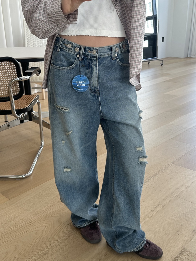 I MFACT東大門直郵女裝新品休閑時尚職業推薦真品牛仔褲I MFACT牛仔褲圖色1