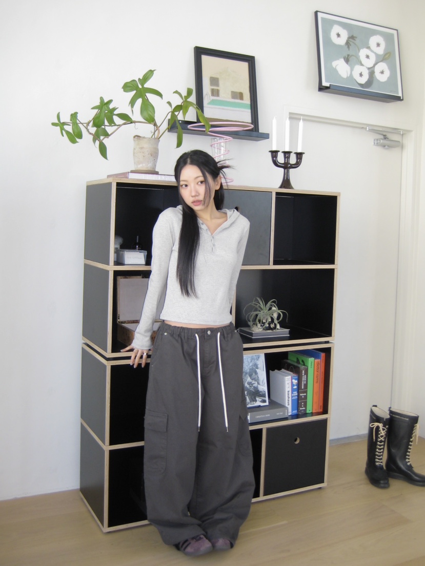 I MFACT東大門直郵女裝新品職業熱賣休閑26春夏長袖T恤連帽衫I MFACT長袖T恤