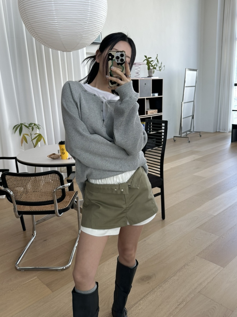 I MFACT韓國直郵女士新品休閑推薦真品職業熱賣人氣裙褲I MFACT裙褲