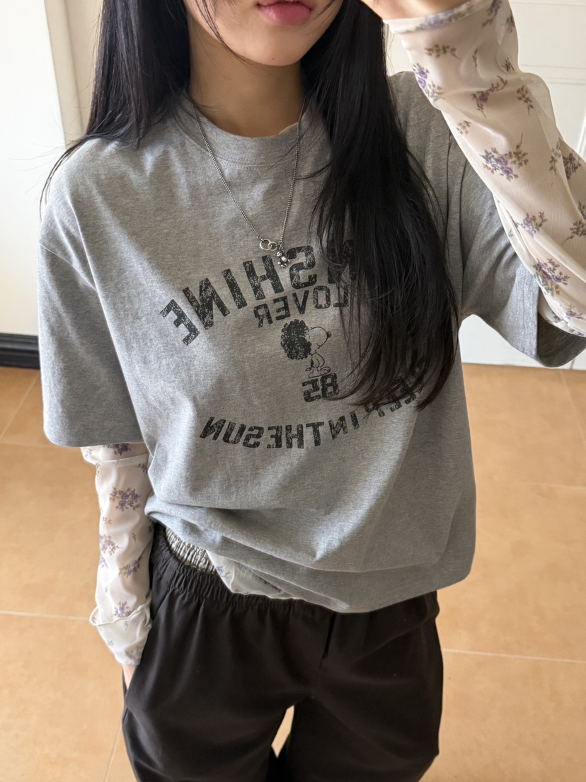 I MFACT韓國直郵女裝新款人氣熱賣真品時尚職業26春夏T恤I MFACTT恤