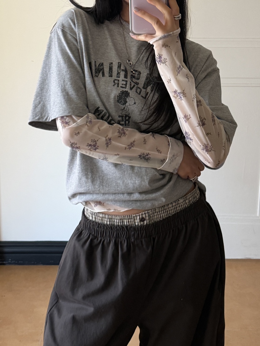 I MFACT韓國直郵女裝新款人氣熱賣真品時尚職業26春夏T恤I MFACTT恤