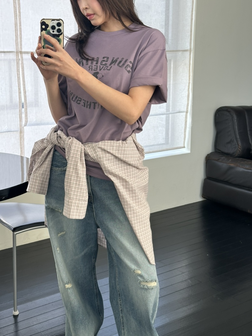 I MFACT韓國直郵女裝新款人氣熱賣真品時尚職業26春夏T恤I MFACTT恤