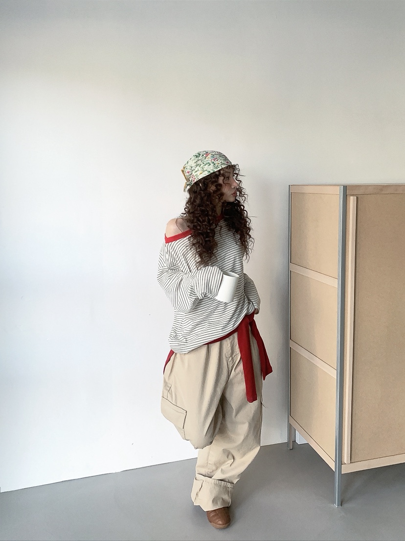 I MFACT東大門直郵女裝新款真品休閑熱賣時尚長袖T恤露肩I MFACT長袖T恤