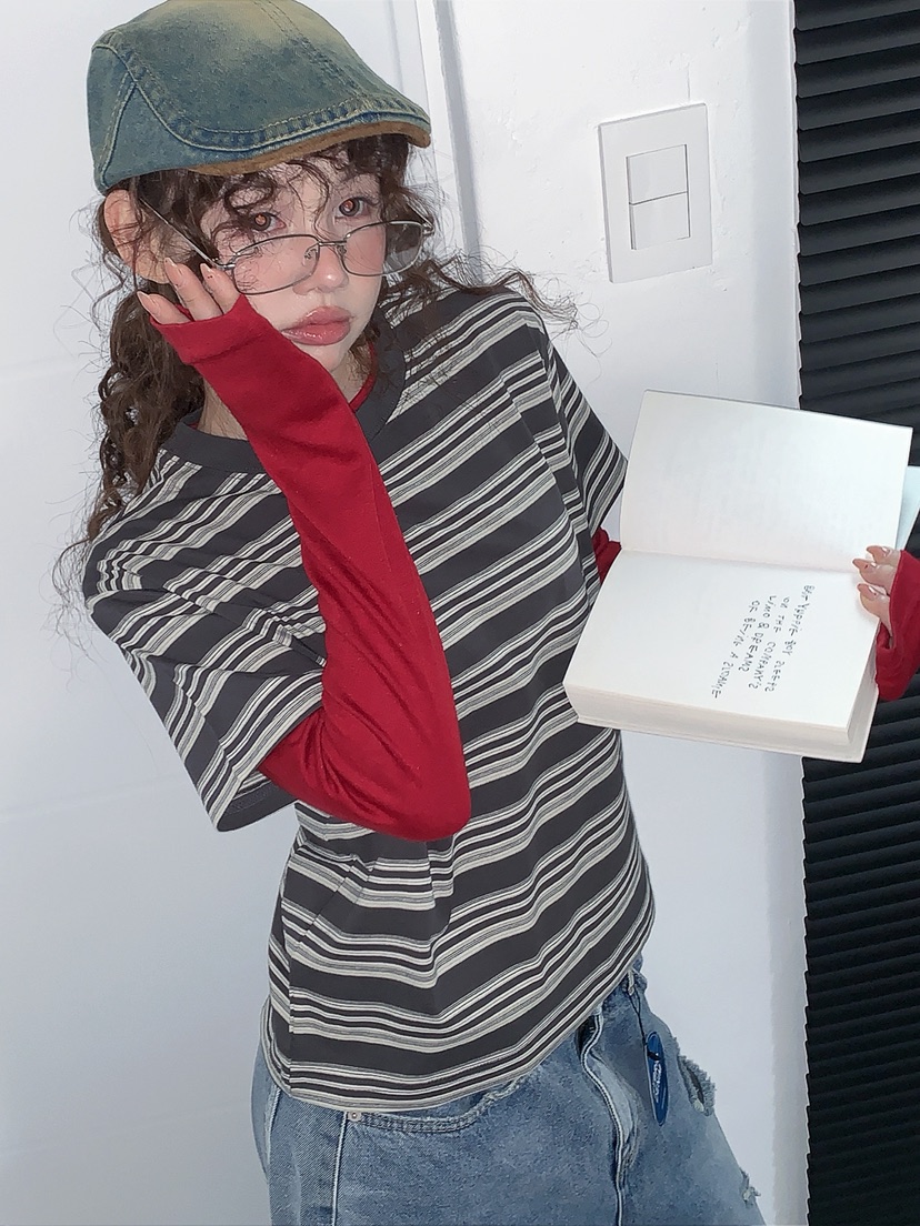 I MFACT韓國直郵女士新款人氣休閑職業推薦時尚T恤不含內搭I MFACTT恤