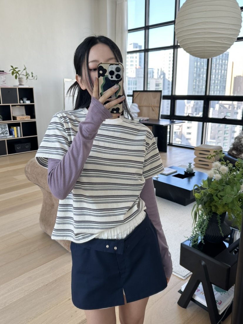 I MFACT韓國直郵女士新款人氣休閑職業推薦時尚T恤不含內搭I MFACTT恤