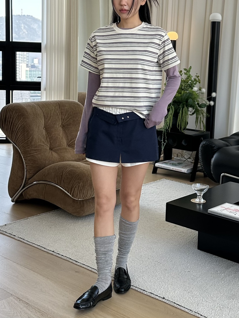 I MFACT韓國直郵女士新款人氣休閑職業推薦時尚T恤不含內搭I MFACTT恤