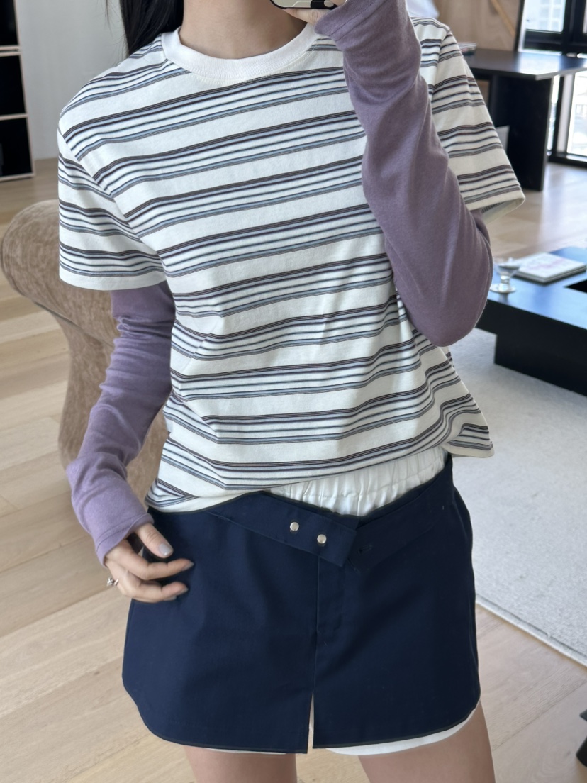 I MFACT韓國直郵女士新款人氣休閑職業推薦時尚T恤不含內搭I MFACTT恤