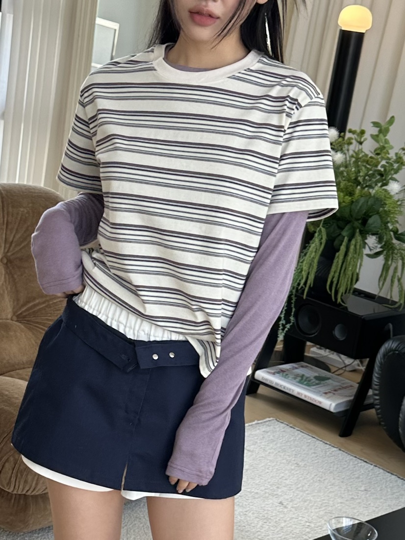 I MFACT韓國直郵女士新款人氣休閑職業推薦時尚T恤不含內搭I MFACTT恤