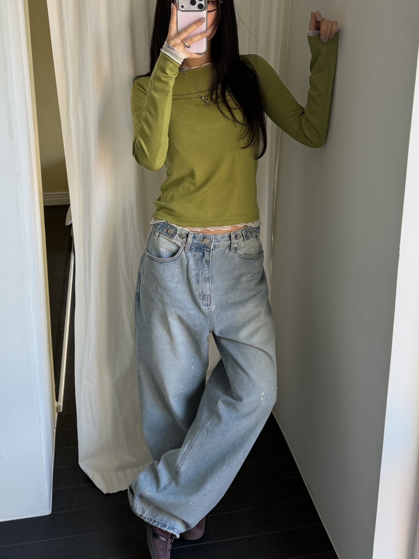 I MFACT東大門直郵女士新品休閑人氣長袖T恤不含內搭船領I MFACT長袖T恤