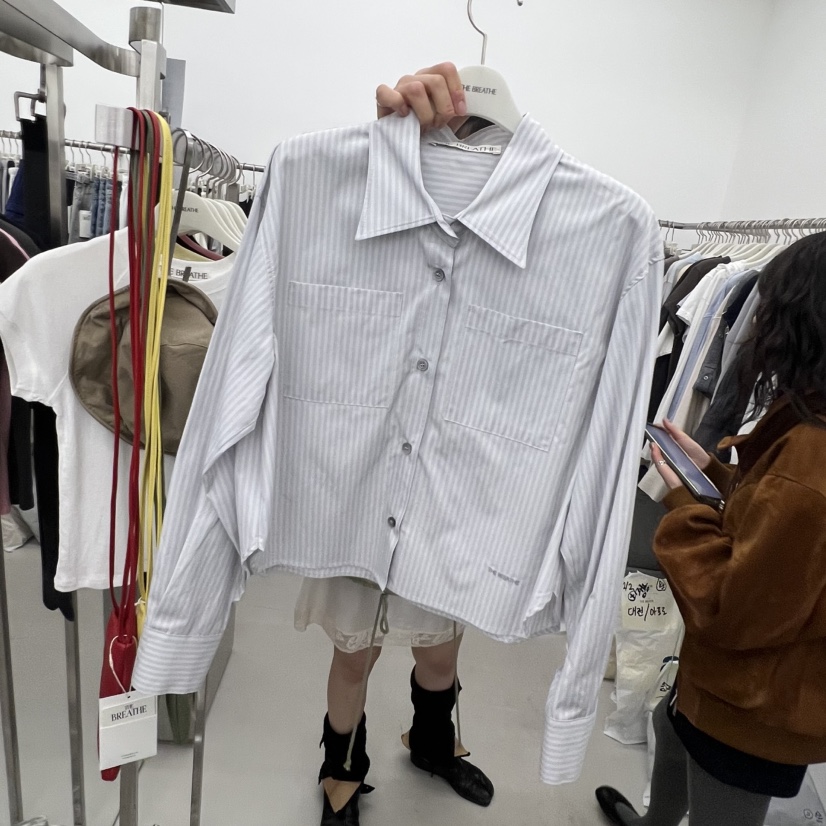 BREATHE東大門直郵女裝新品推薦休閑熱賣真品職業襯衫蕾絲衫BREATHE襯衫/蕾絲衫圖色1