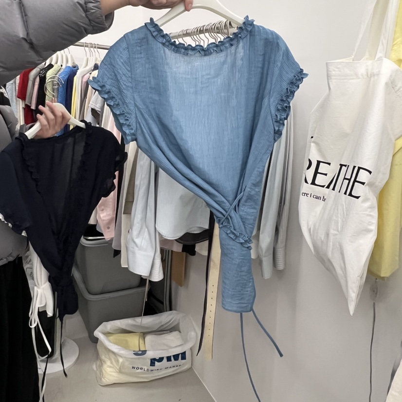 BREATHE東大門直郵女士新品人氣休閑推薦時尚熱賣襯衫蕾絲衫BREATHE襯衫/蕾絲衫