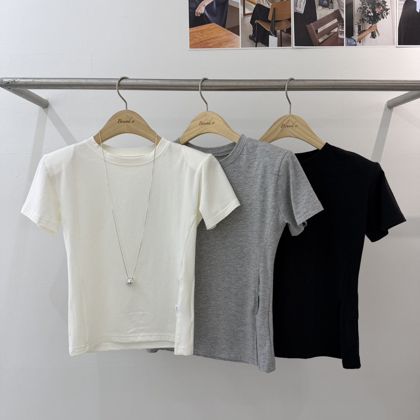 BOUND.A東大門直郵女士新品推薦真品26春夏人氣T恤不含項鏈BOUND.AT恤圖色2左二色