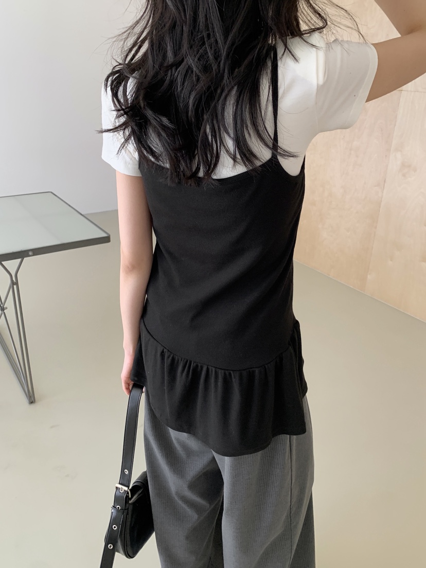 BOUND.A東大門實拍女士新品時尚吊帶背心不含內搭不含項鏈BOUND.A吊帶/背心