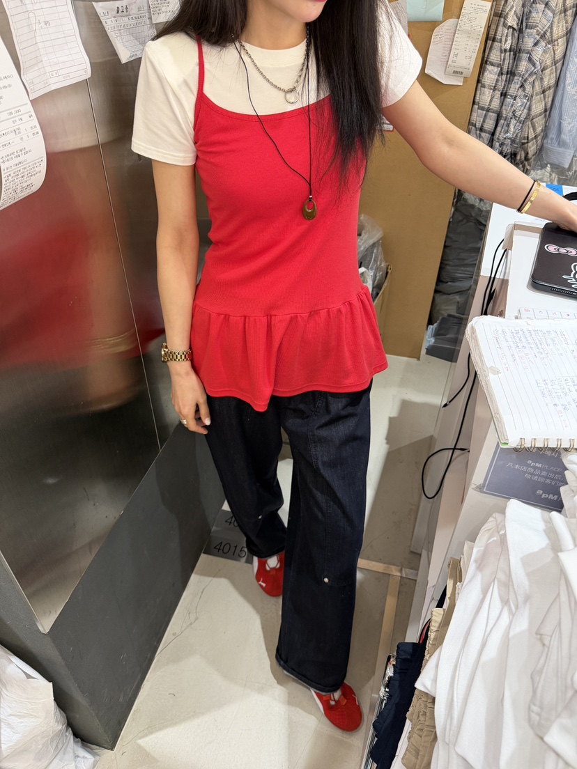 BOUND.A東大門實拍女士新品時尚吊帶背心不含內搭不含項鏈BOUND.A吊帶/背心圖色2