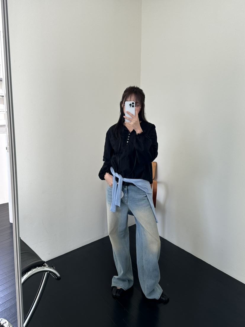 I MFACT韓國代購女士新品人氣熱賣休閑真品襯衫蕾絲衫刺繡I MFACT襯衫/蕾絲衫