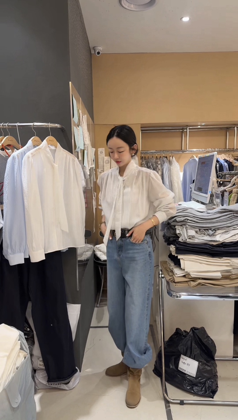 BOUND.A韓國代購女士新品休閑職業時尚真品人氣襯衫蕾絲衫BOUND.A襯衫/蕾絲衫