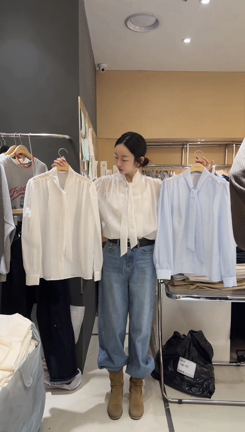 BOUND.A韓國代購女士新品休閑職業時尚真品人氣襯衫蕾絲衫BOUND.A襯衫/蕾絲衫