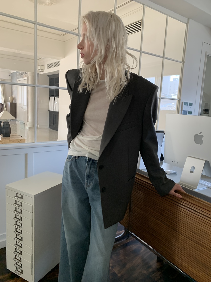 BOWIE東大門代購女裝新款人氣推薦熱賣休閑夾克含腰繩腰帶BOWIE夾克