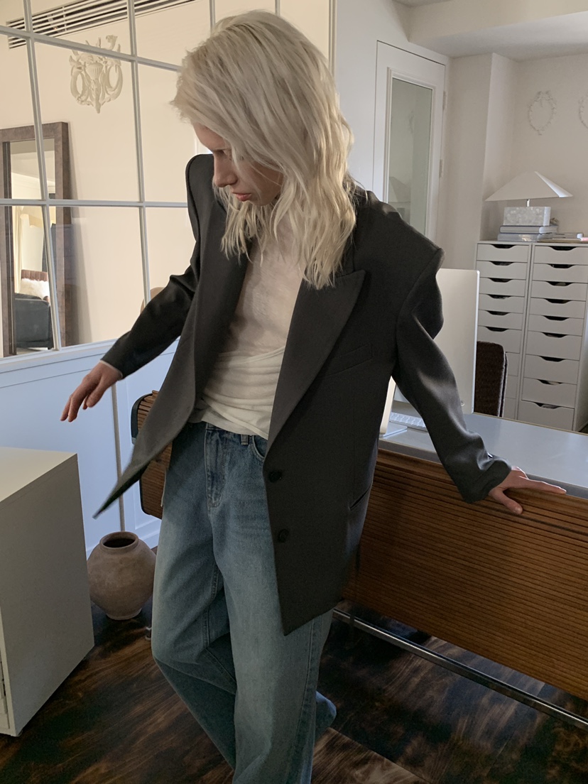 BOWIE東大門代購女裝新款人氣推薦熱賣休閑夾克含腰繩腰帶BOWIE夾克