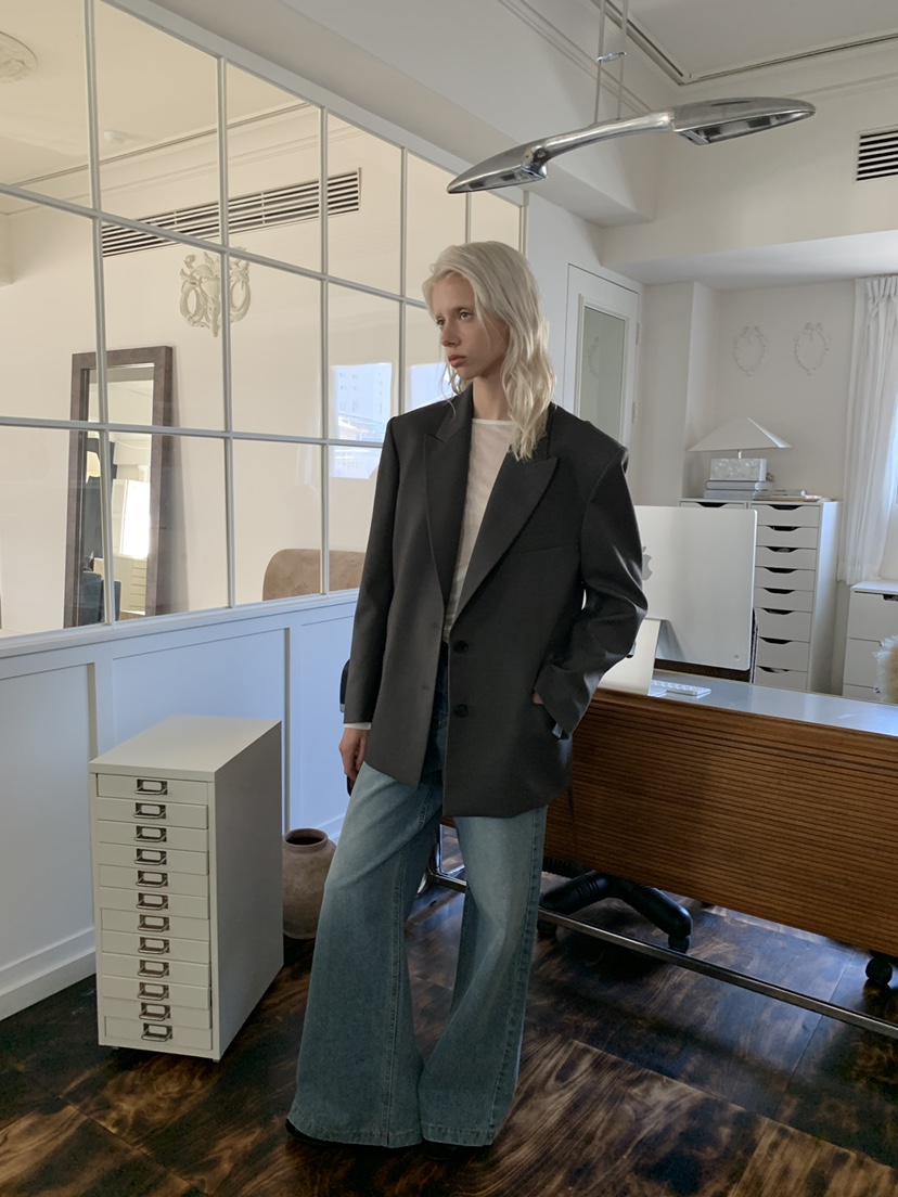 BOWIE東大門代購女裝新款人氣推薦熱賣休閑夾克含腰繩腰帶BOWIE夾克