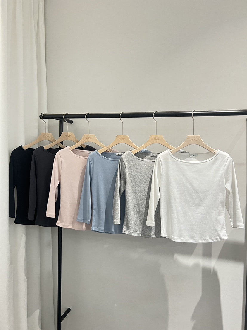 BOWIE東大門代購女士新品職業真品休閑推薦26春夏長袖T恤BOWIE長袖T恤