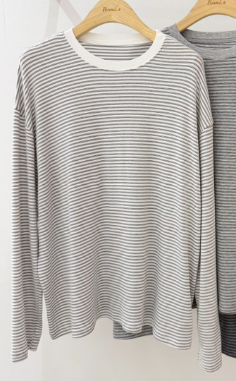 BOUND.A韓國代購女士新款真品職業26春夏長袖T恤不含項鏈天絲BOUND.A長袖T恤圖色1