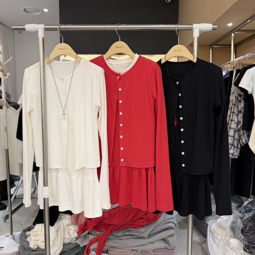 BOUND.A東大門直郵女士新品時尚熱賣針織衫不含內搭開衫BOUND.A針織衫