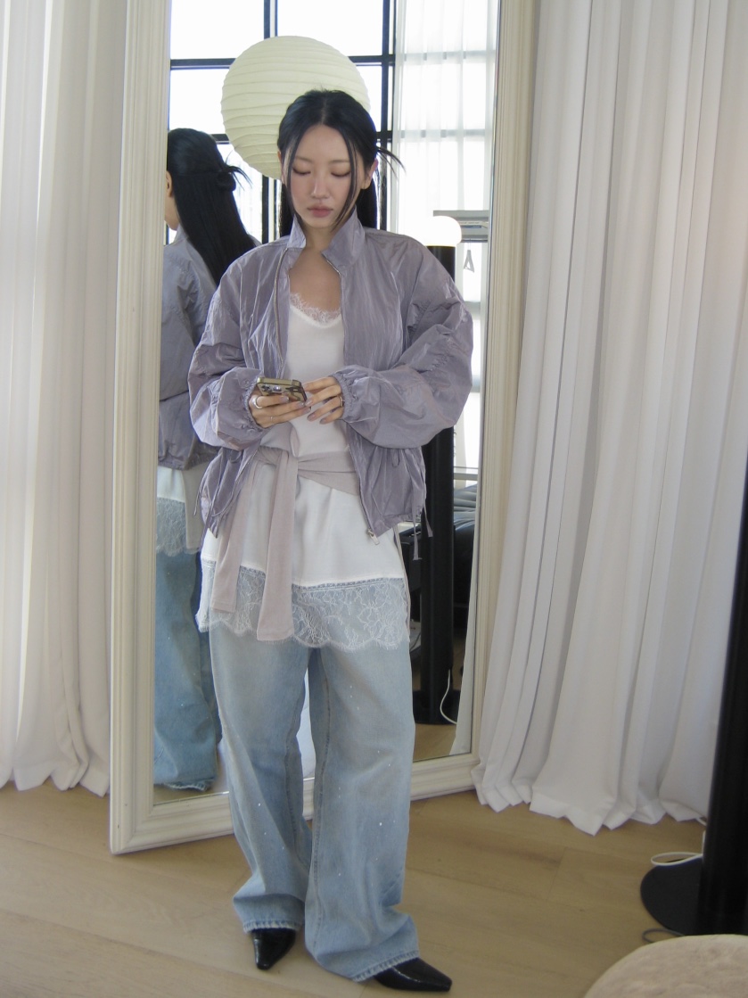 I MFACT東大門實拍女裝新品時尚熱賣26春夏職業夾克褶皺I MFACT夾克