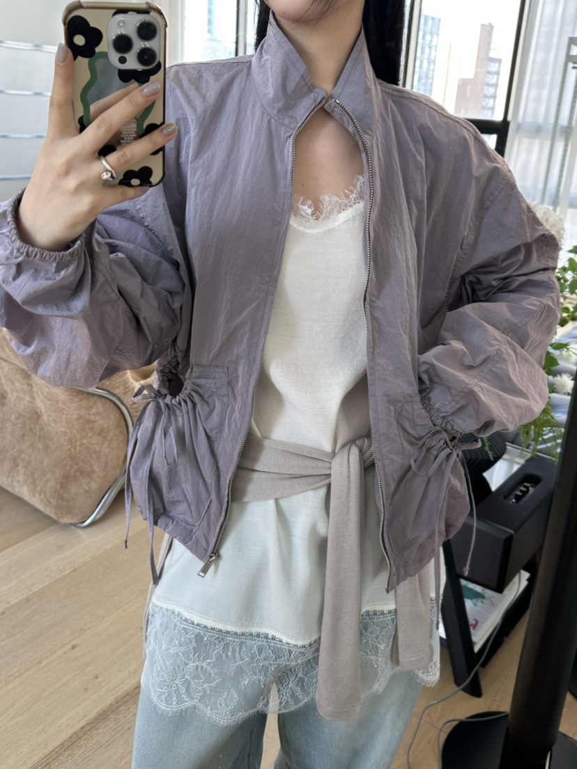 I MFACT東大門實拍女裝新品時尚熱賣26春夏職業夾克褶皺I MFACT夾克