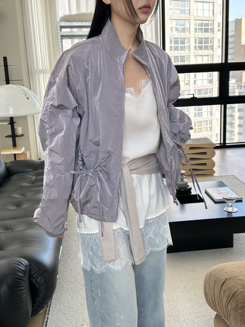 I MFACT東大門實拍女裝新品時尚熱賣26春夏職業夾克褶皺I MFACT夾克