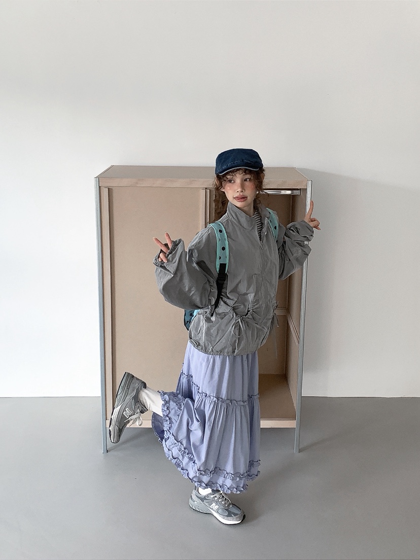 I MFACT東大門實拍女裝新品時尚熱賣26春夏職業夾克褶皺I MFACT夾克