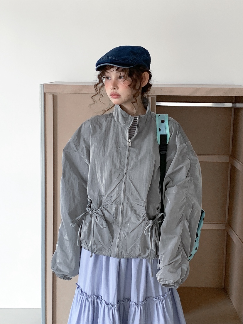 I MFACT東大門實拍女裝新品時尚熱賣26春夏職業夾克褶皺I MFACT夾克