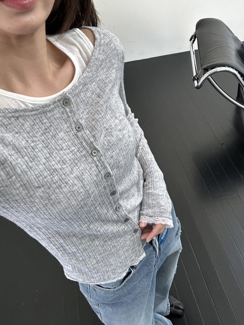 I MFACT東大門直郵女裝新品26春夏熱賣人氣套裝蕾絲開衫I MFACT套裝